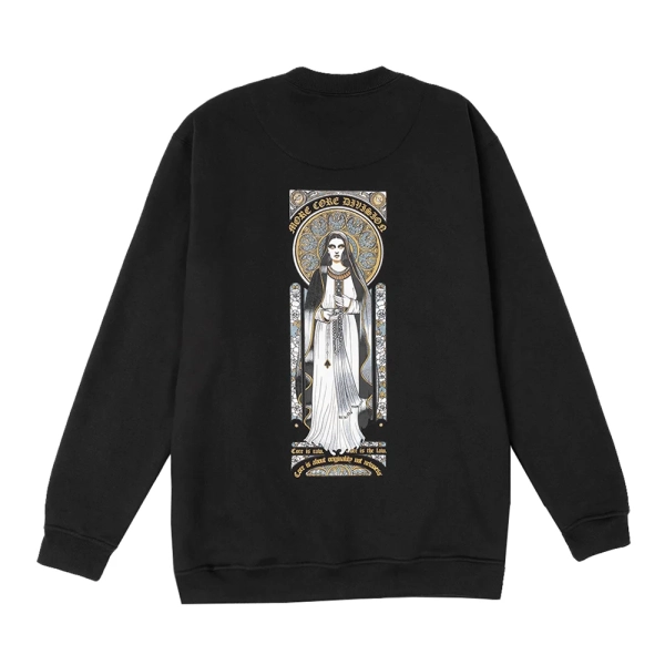 Moletom MCD Careca Santa Vitral WT24 Masculino Preto - Imagem 4