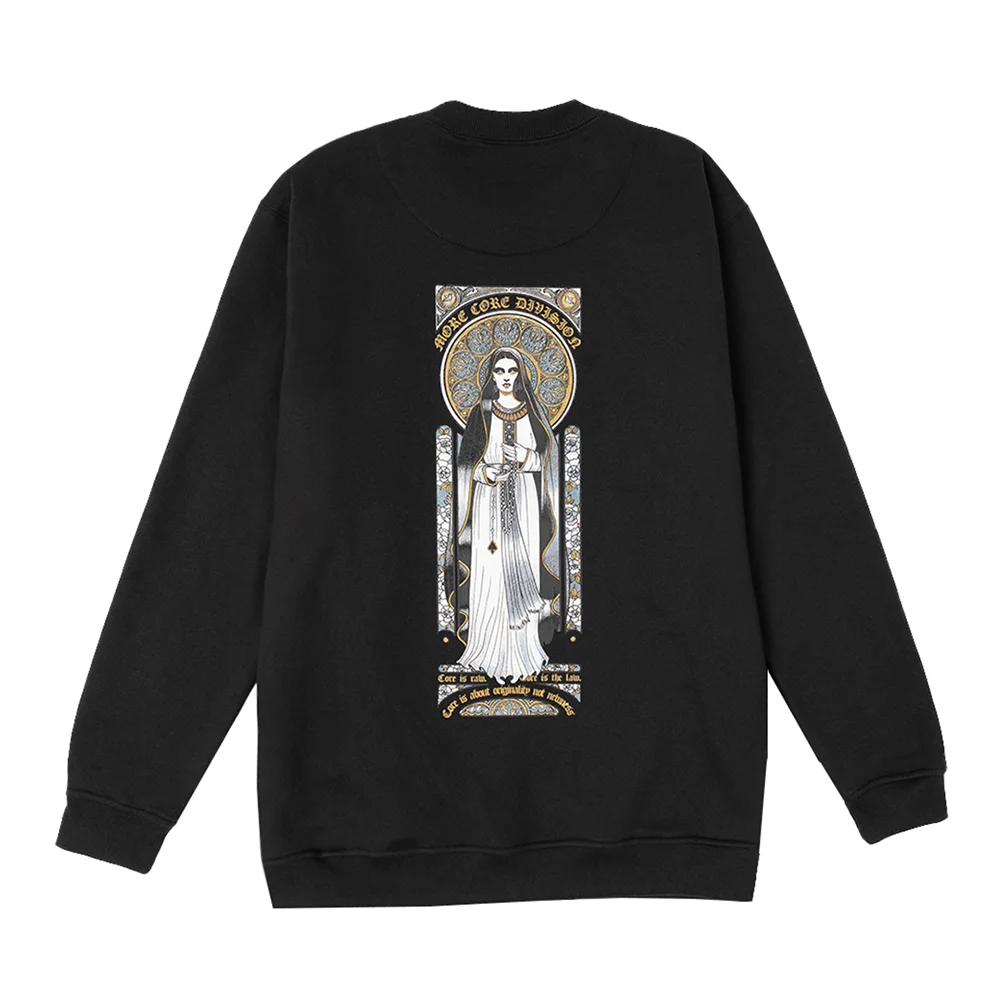 Moletom MCD Careca Santa Vitral WT24 Masculino Preto - Imagem 4