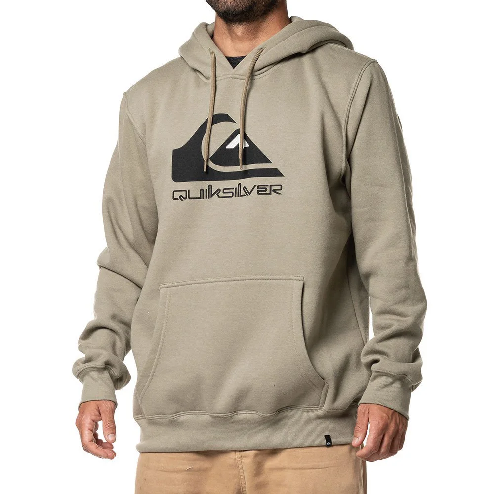 Moletom Quiksilver Canguru Full Logo 280G Caqui