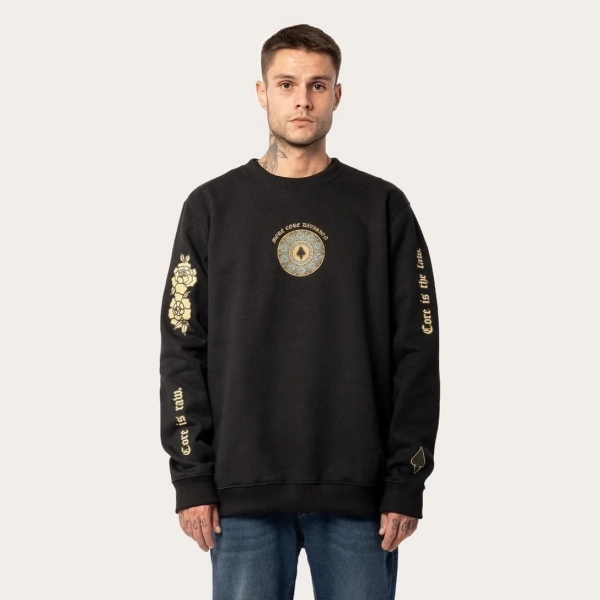 Moletom MCD Careca Santa Vitral WT24 Masculino Preto