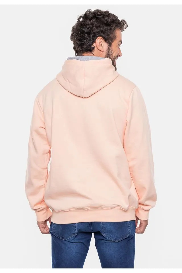 Moletom Ecko Canguru Masculino New Fashion Basic Pessego Mellow - Imagem 2