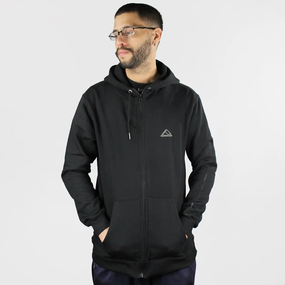 Moletom Reef Canguru Zipper Balls Preto