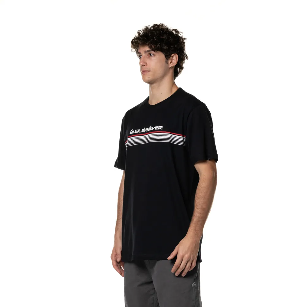 Camiseta Quiksilver M/C New Lines Fade Preto - Imagem 2
