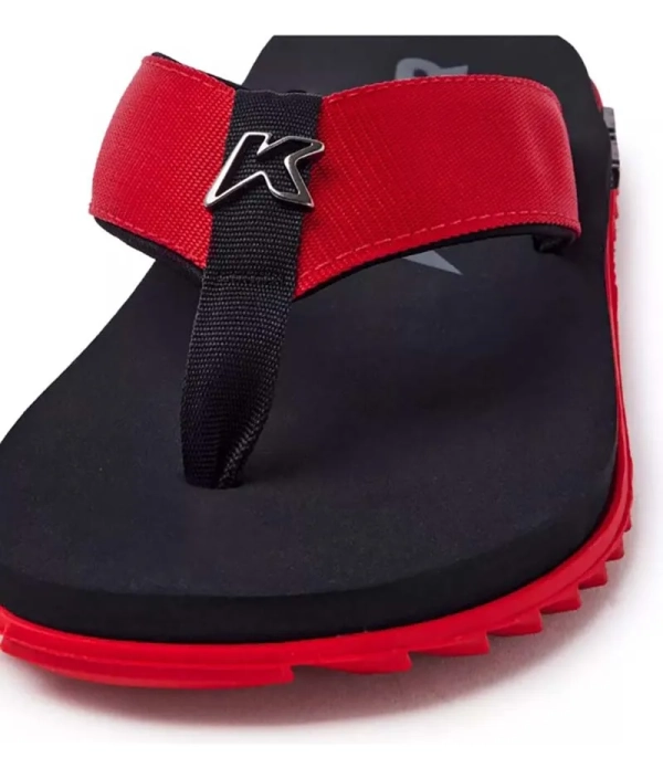 Sandália Kenner Kivah - Preto/Vermelho - Imagem 3