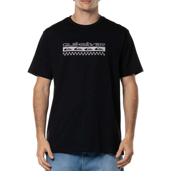 Camiseta Quiksilver Omni Check Masculina Preto