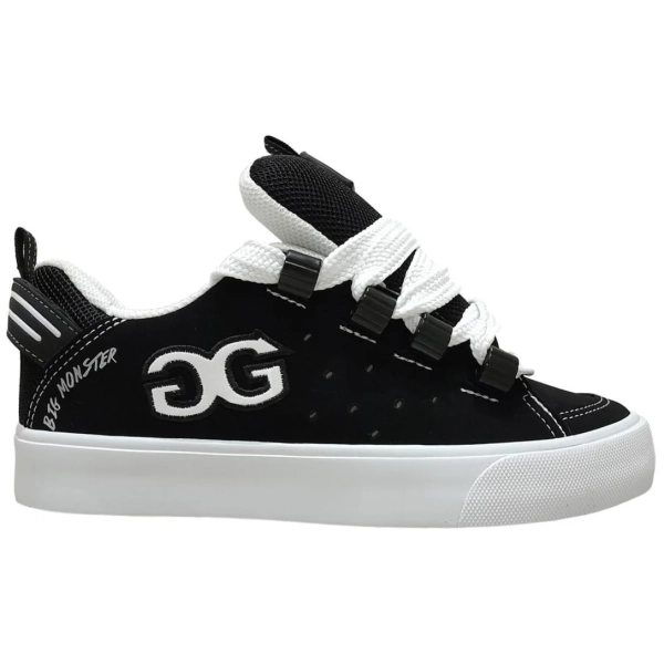 Tênis Qix Double G Big Monster Skate Robusto - Preto/Branco