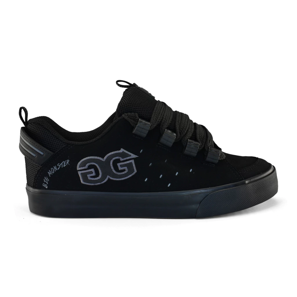 Tênis Qix Double G Big Monster Skate Robusto - All Black