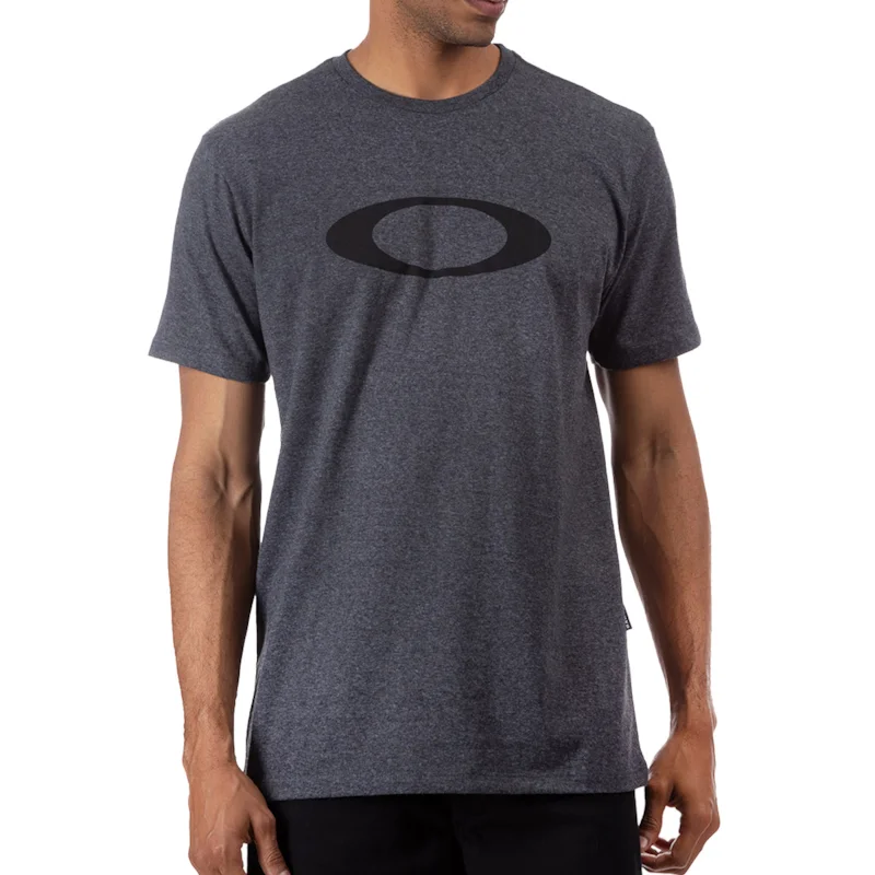 Camiseta Oakley O-Ellipse Tee Jet Black Heather Preta