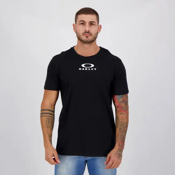 Camiseta Oakley Bark New Tee Preta