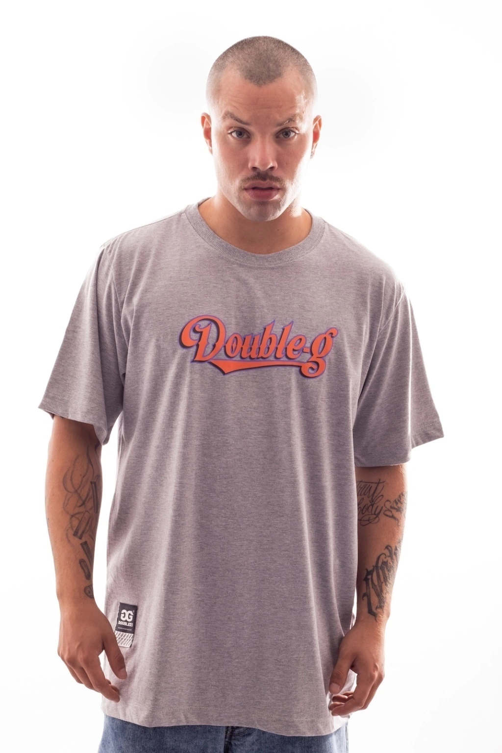 Camiseta Double-G - Lettering Mescla - Imagem 2