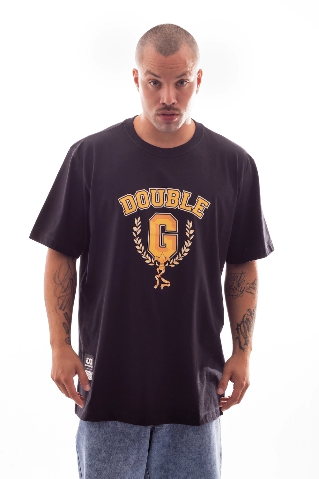 Camiseta Double-G - Royal G Preto