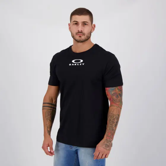 Camiseta Oakley Bark New Tee Preta - Imagem 3