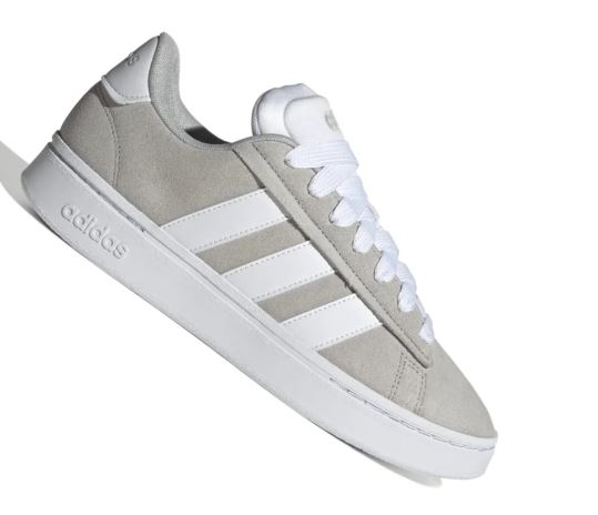 Tênis Adidas Grand Court Alpha Masculino - Cinza/Branco Original - Imagem 2