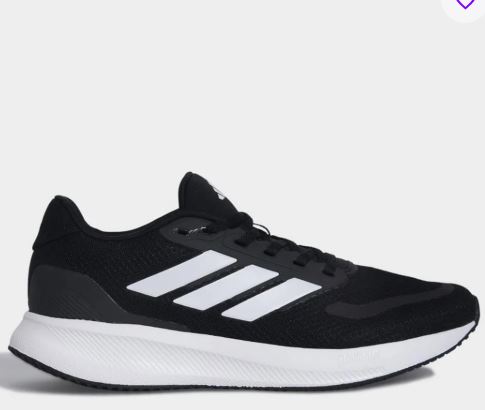 Tênis Adidas Runfalcon 5 Masculino - Preto+Branco Original