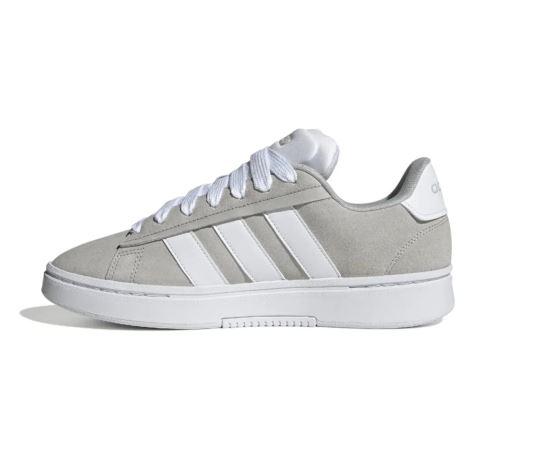 Tênis Adidas Grand Court Alpha Masculino - Cinza/Branco Original - Imagem 3