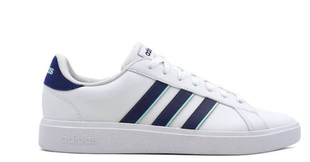 Tênis Adidas Grand Court Base 2.0 Masculino Branco/Azul original